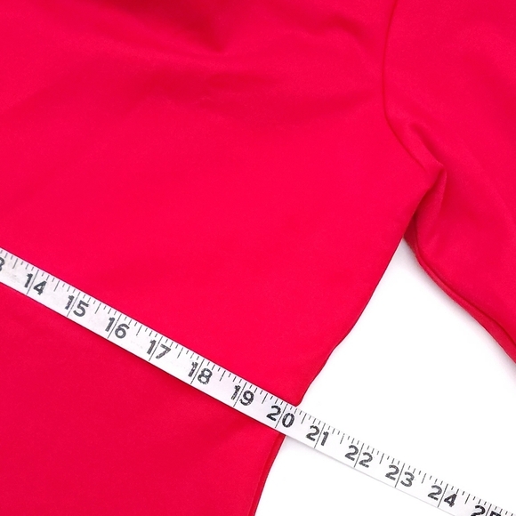 NWT $348 Chloe Kristyn Ponte Knit Bianca Red Dress Stretchy Women Size 2X - Picture 7 of 9